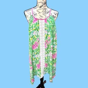 Bonnie Jean Girls Dress Sz 16 Lilly P Inspired Tropical Print Flowy Beach Vacay